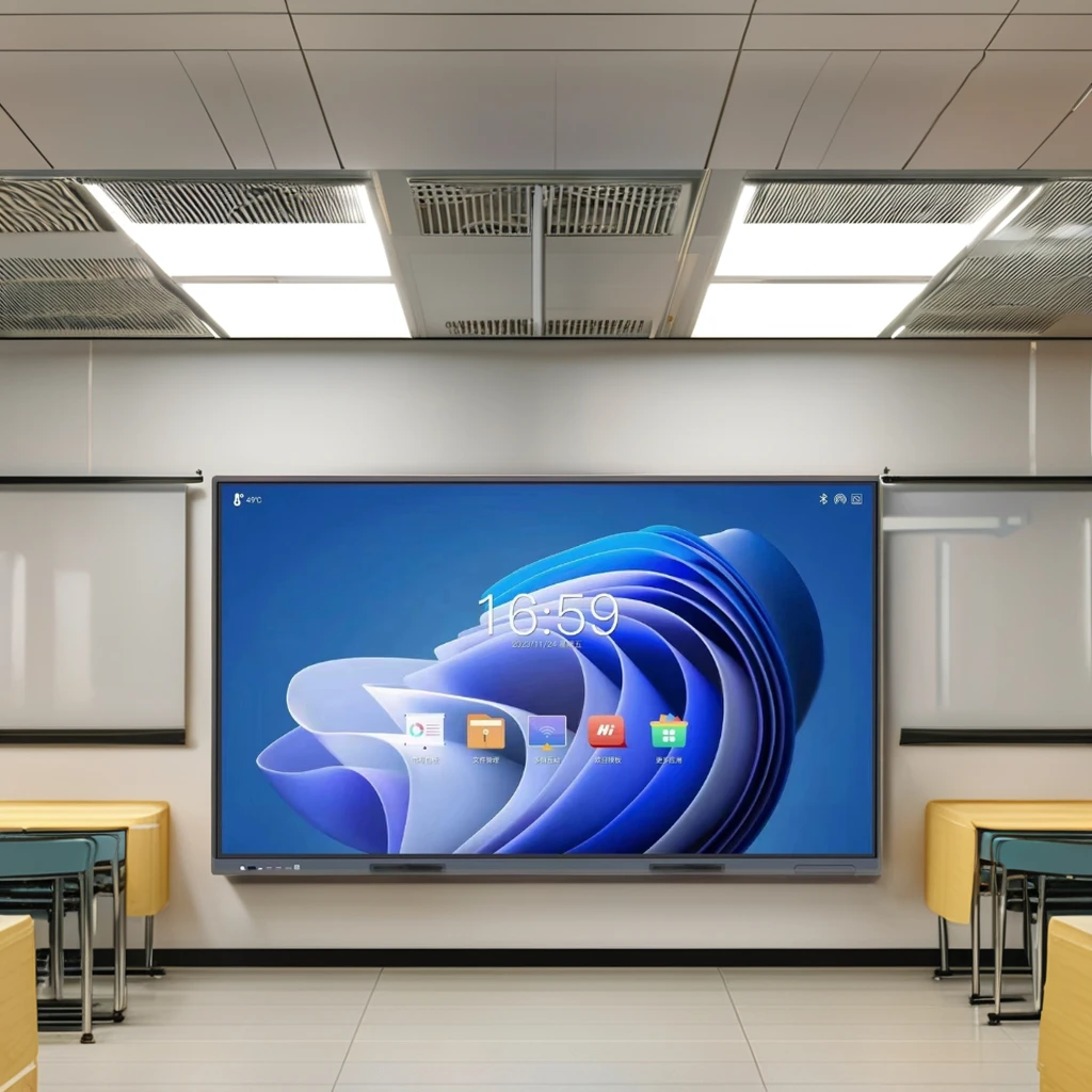 65 Inch  Smart Touch Screen Digital Board Interactive Whiteboard Interactive Flat Panel For Office Classroom Teaching Conference