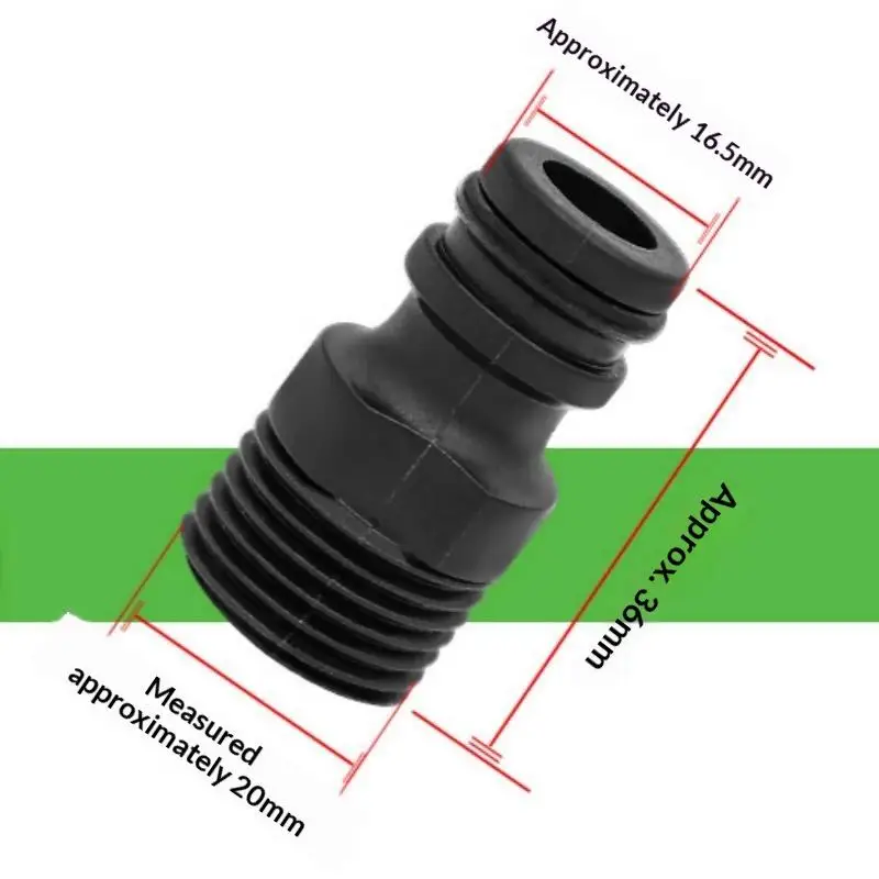 5Pcs Threaded Fittings Threaded Joint Hydraulics Garden Plastic Quick Coupling Water Pipe 1/2inch 5pcs Faucet Adapter