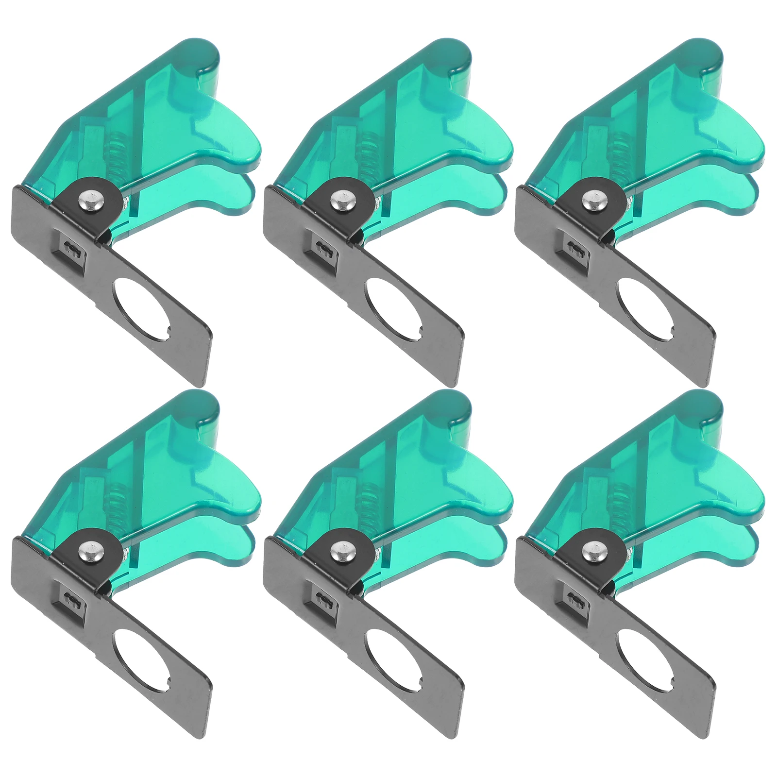 

6 Pcs Dust-proof and Waterproof Switch Cover Push Button Lock Protection Cap Plastic Toggle Stopper