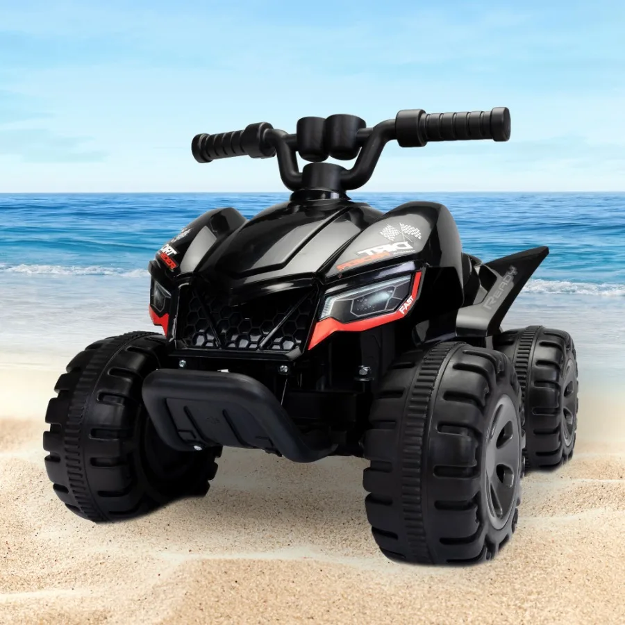 

Rideon ATV 6V Battery Powered Electric Quad Car with Music LED Lights and Spray Device 4 Wheeled Rideon Toy for Toddlers Age 35