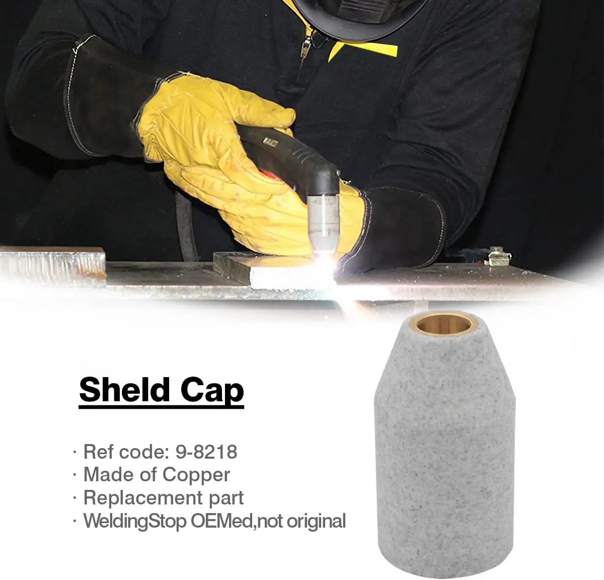 9-8218 Shield Cup Ws Oemed Past Voor Thermal Dynamics Plasmasnijtoorts SL60 SL100