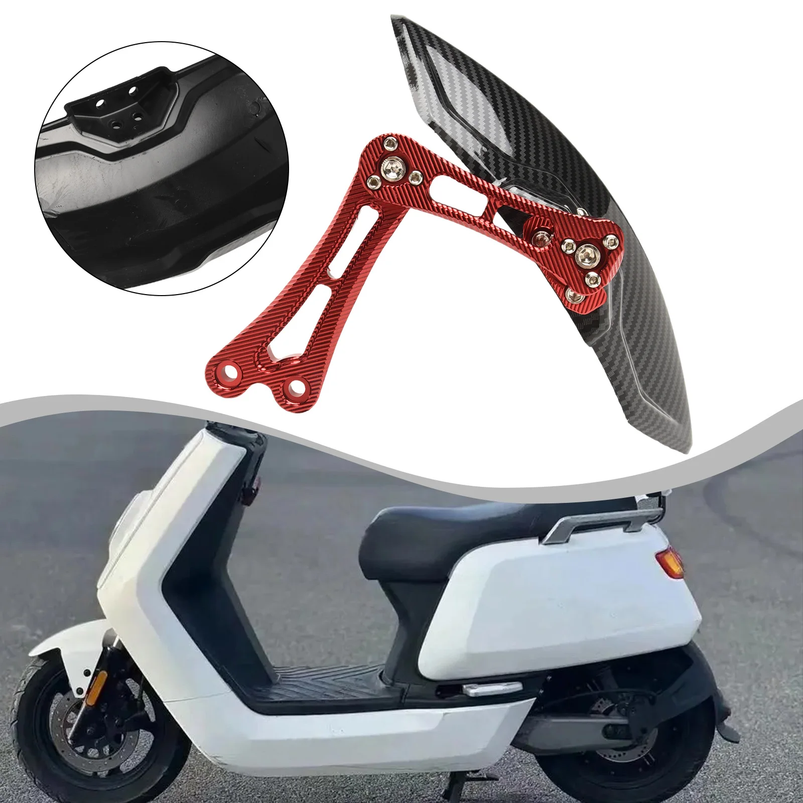 Aluminium Rear Mudguard Mudguard Fitment Motorbike Carbon Fiber Printed Motorcycle Fenders Motorcycle Rear Mudguard Accessories