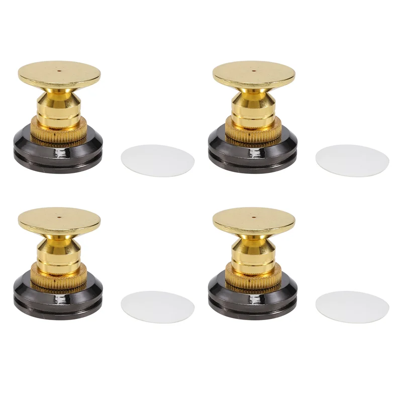 

A72T 4 Set Gold Speaker Spike With Floor Discs Stand Foot Isolation Spikes Professional Speaker Accessories