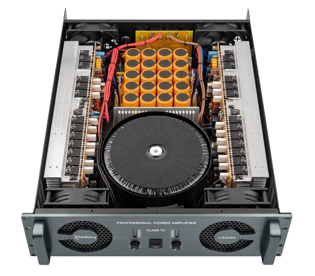 Amplificador de Potencia Profesional SELL 2026, 5000 Watts, 2 Canales, 2400 Watts Clase TD, 3U, 8 Ohmios, Mezclador de Señal, Amplificador de Audio