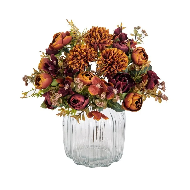6 Stück Künstliche Blumenknospen Bouquet DIY Süßigkeitenbox Vase Raumdekoration Festivalgirlande Hochzeit Seide Outdoor DIY Geschenk Requisite – Detail 6
