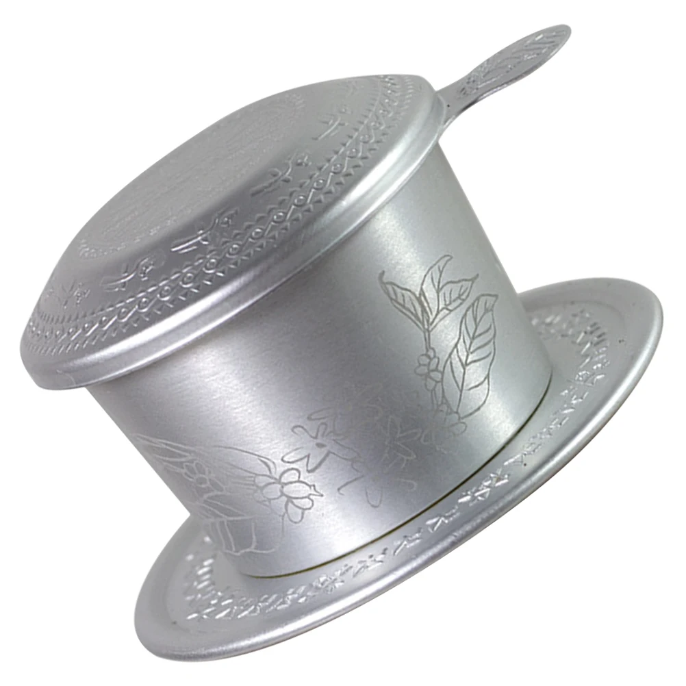 

1Set Vietnamese Coffee Maker Aluminum Filter Cup Easy Clean Travel Drip Coffee Brewing Gift Vcoffee Dripper Drip