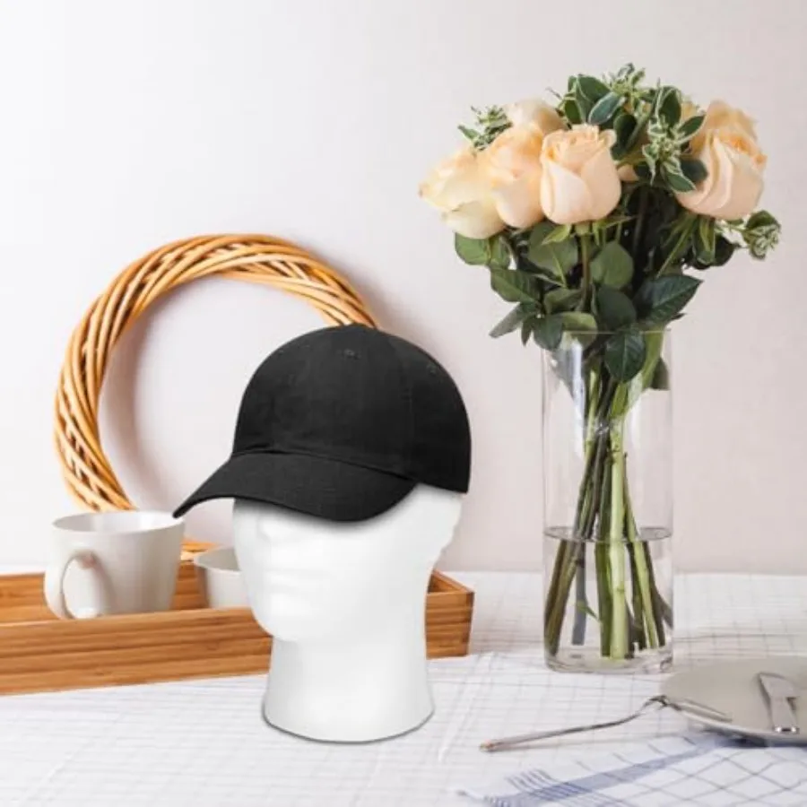 Мужская модель головы манекена для демонстрации лысая голова из пенопласта, манекен для париков, шапок, шарфов, очков, многофункциональная подставка для салона и