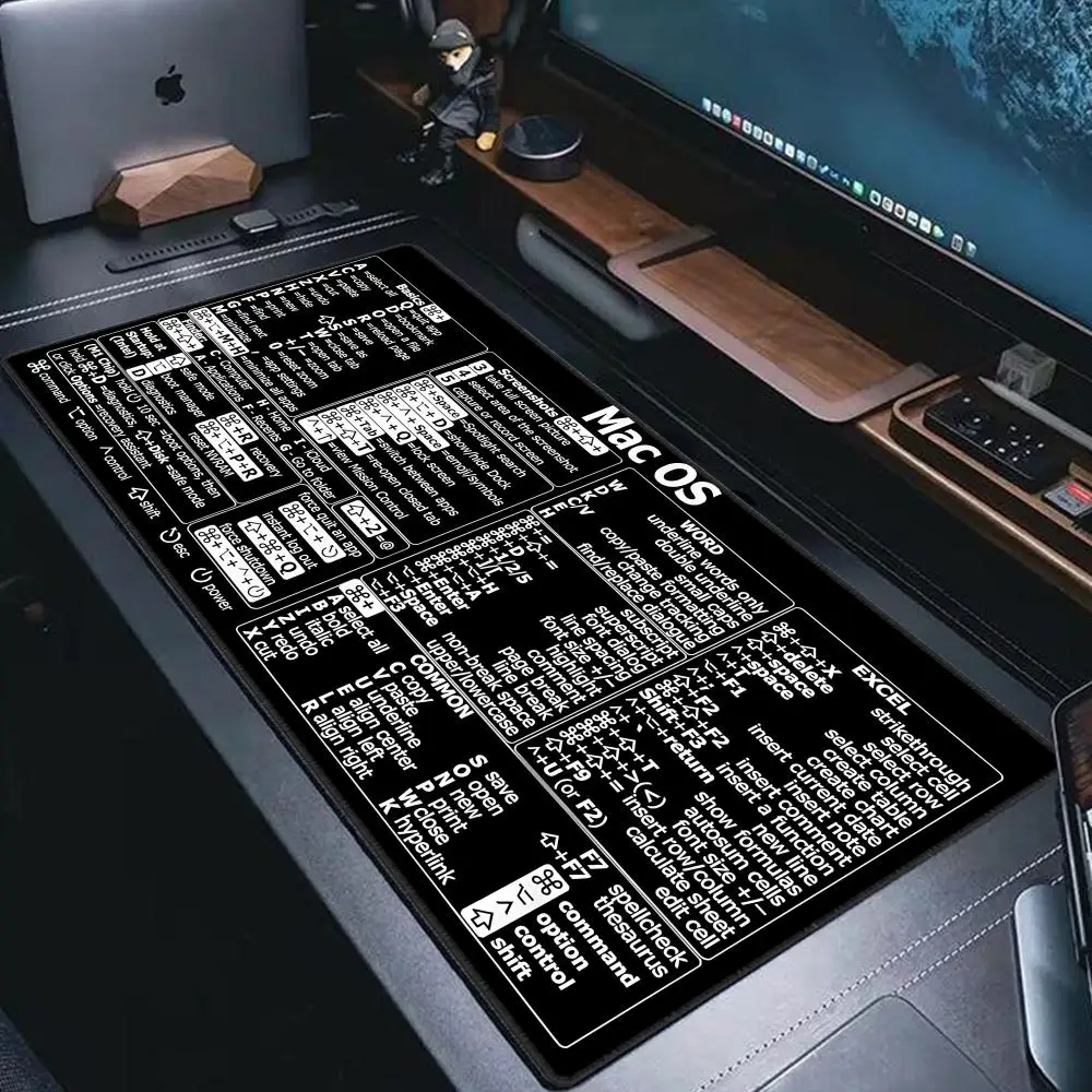 Mac Os Shortcuts Cheat Sheet Word Excel XXL Mousepad for Mac Quick Reference Keyboard Shortcut غير قابل للانزلاق قاعدة مطاطية لوحة الماوس #2