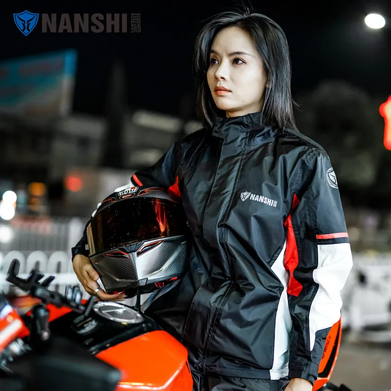 Motorcycle Raincoat Suit Men's Adult Split Type Women's Motorcycle Riding Raincoat Full Body Waterproof And Storm Proof Raincoat