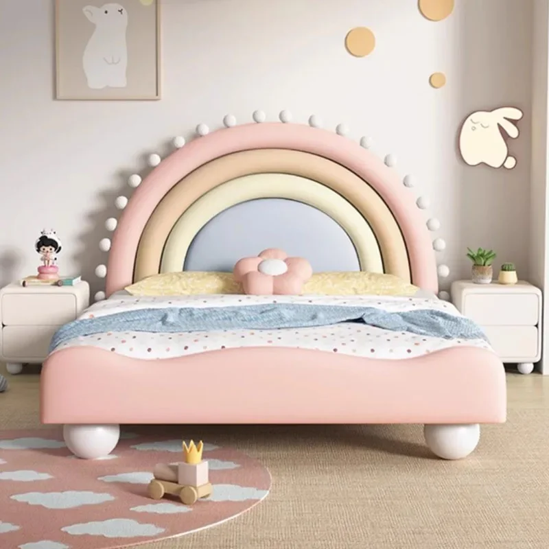 Girl Unique Modern Bed Bases Frames Kids Nordic Space Saving Children Bed Frame Luxury Princess Cama Matrimonial Room Furniture