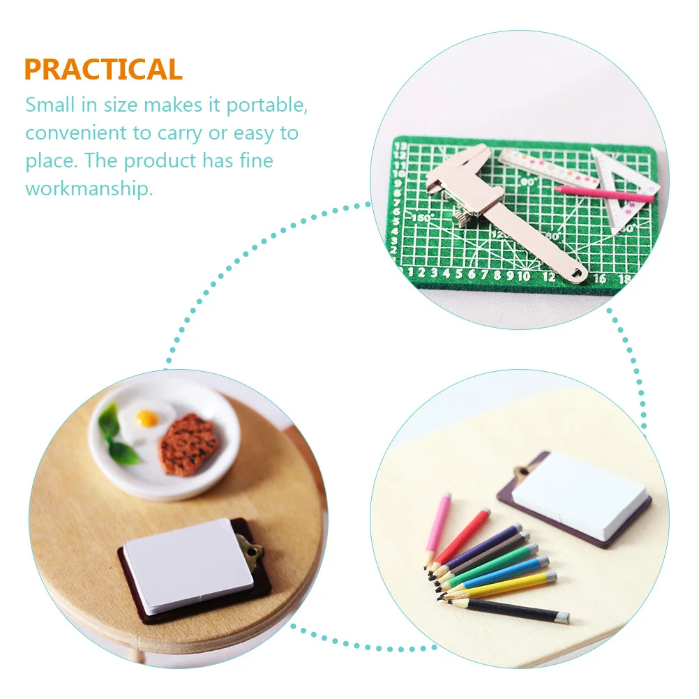 

Набор миниатюрных школьных принадлежностей для кукольного домика, обучающие игрушки, коллекционный набор для декора интерьера