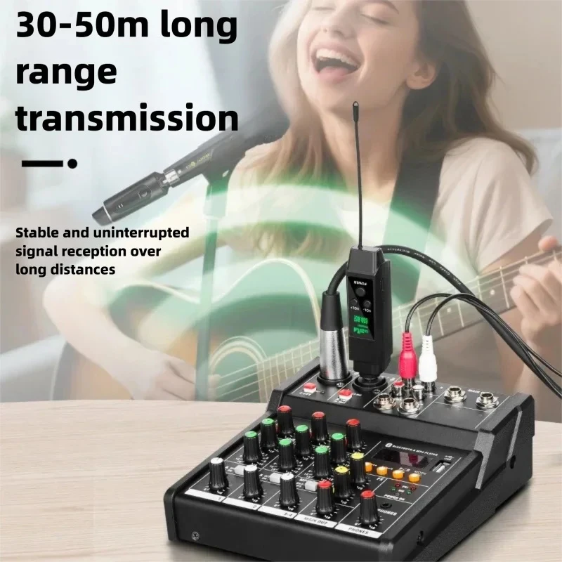 GAW-MA20 2.4G 6.5 connettore microfono sistema di trasmissione e ricezione wireless microfono cablato strumento chitarra universale
