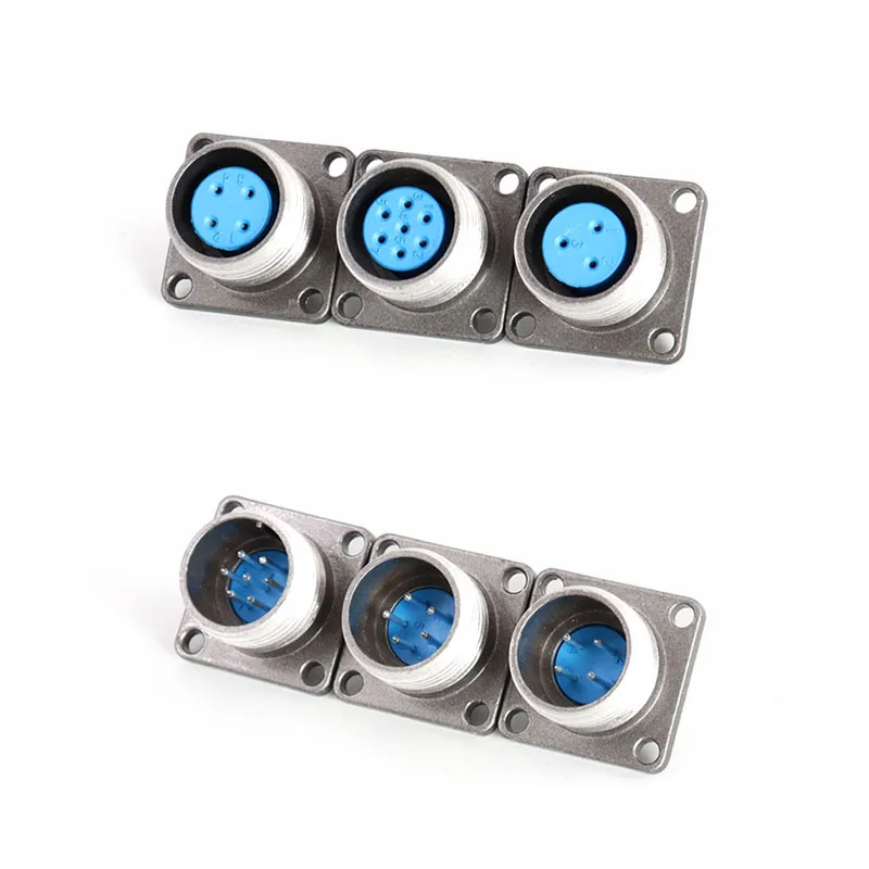 Aviation Plug CX16-9 Core Front CX16Z9FG1 Reverse Mount CX16Z9FM1 16MM Hole Connector 9Pin Gold-plated reverse 9P Silver-plated