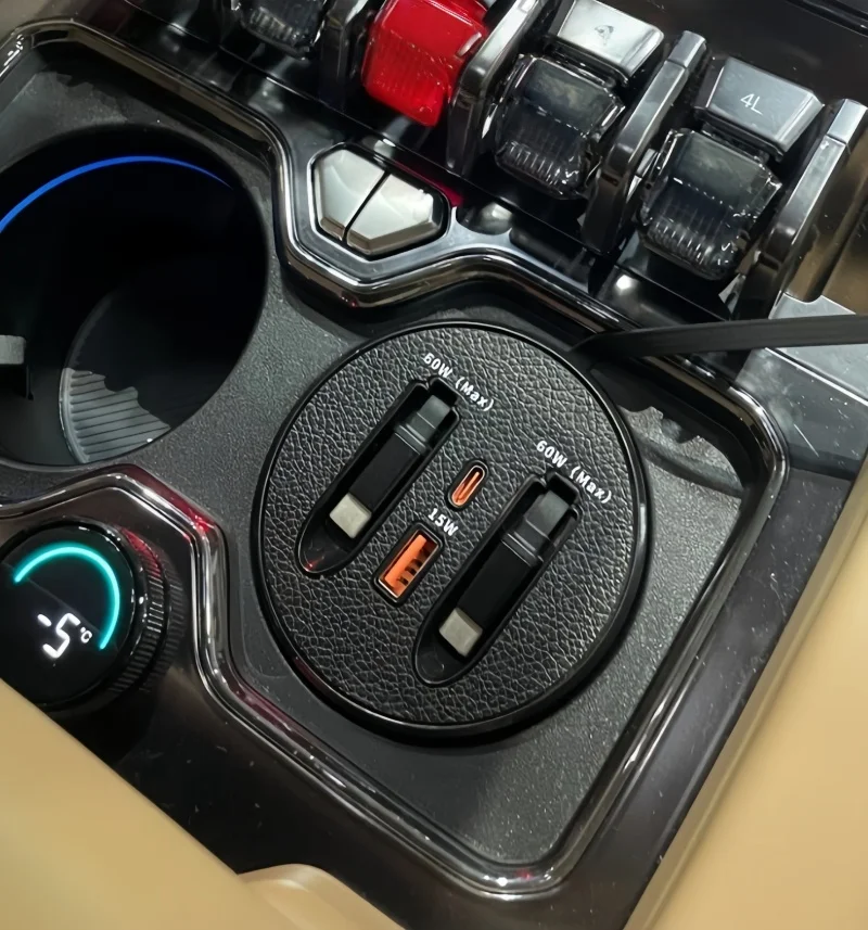 Retractable Fast Charging Cup Holder Dock