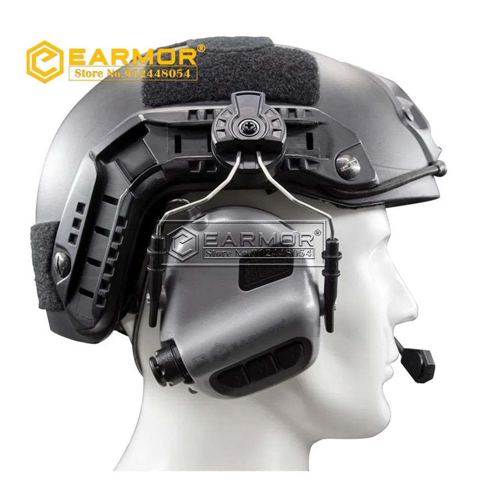 EARMOR HeadSet ARC & EXFIL Helmet Rails Adapter Attachment Kit Tactical Headphone Adapter for ARC Rail Helmet Accessories