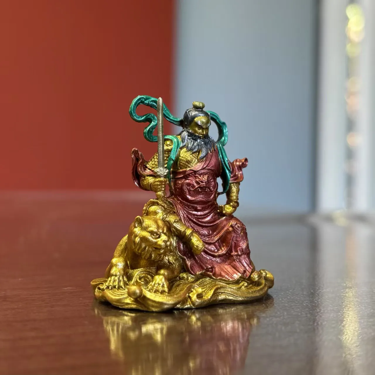 [Spot] Statue Zhang Daoling Zhengyi Car Genuine Pure Solid Painted Mini Ornaments