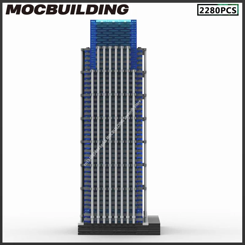 1:650 Schaal Moc Bouwstenen 25 Kanarie Wharf Model Stad Architectuur Technologie Bricks Monteren Display Collectie Speelgoed Geschenken