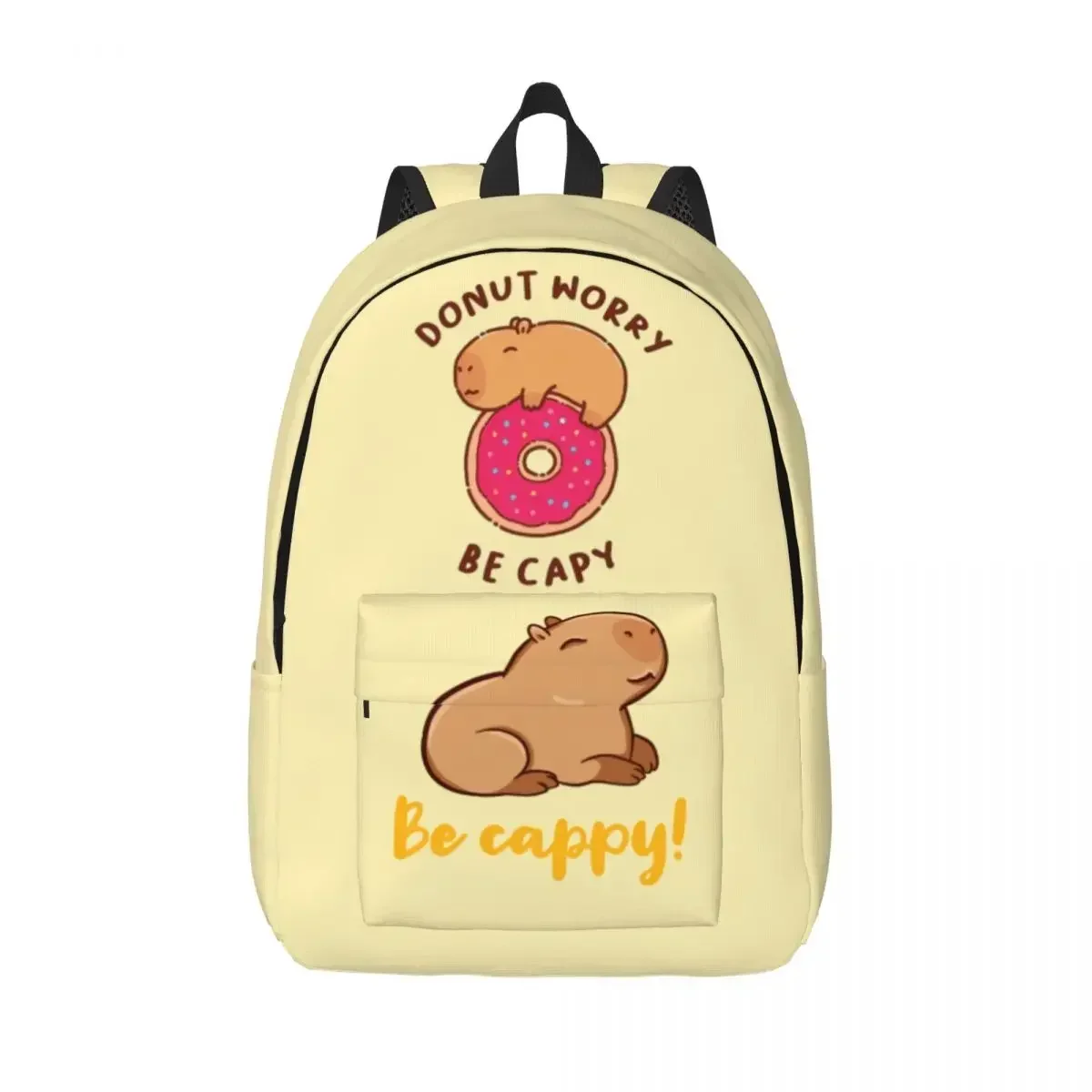 

Милый рюкзак с капибарой Be Cappy Animal, мужские повседневные рюкзаки из полиэстера, мягкие милые школьные сумки, спортивный рюкзак для походов на открытом воздухе