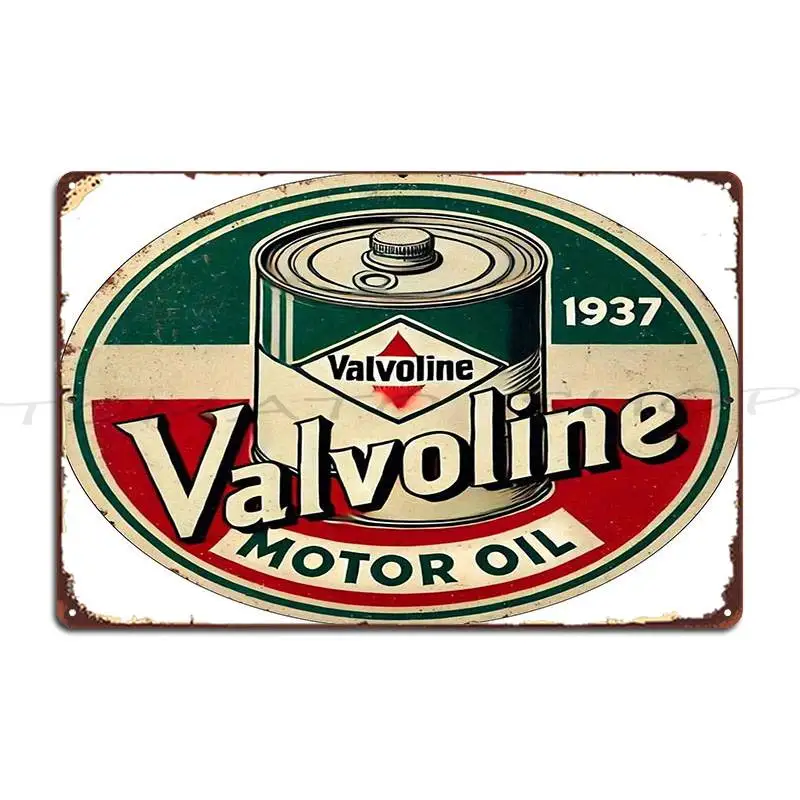 Valvoline Motor Oil Metal Signs Cinema Cave Painting Decoration Designs Tin Sign Poster