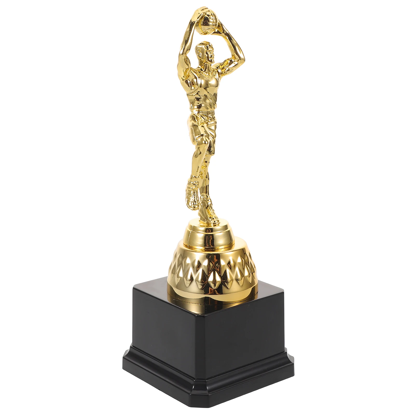 

Basketball Trophy Gold Plastic Lightweight Durable Award for Basketball Competitions Sports Tournaments School Events Indoor