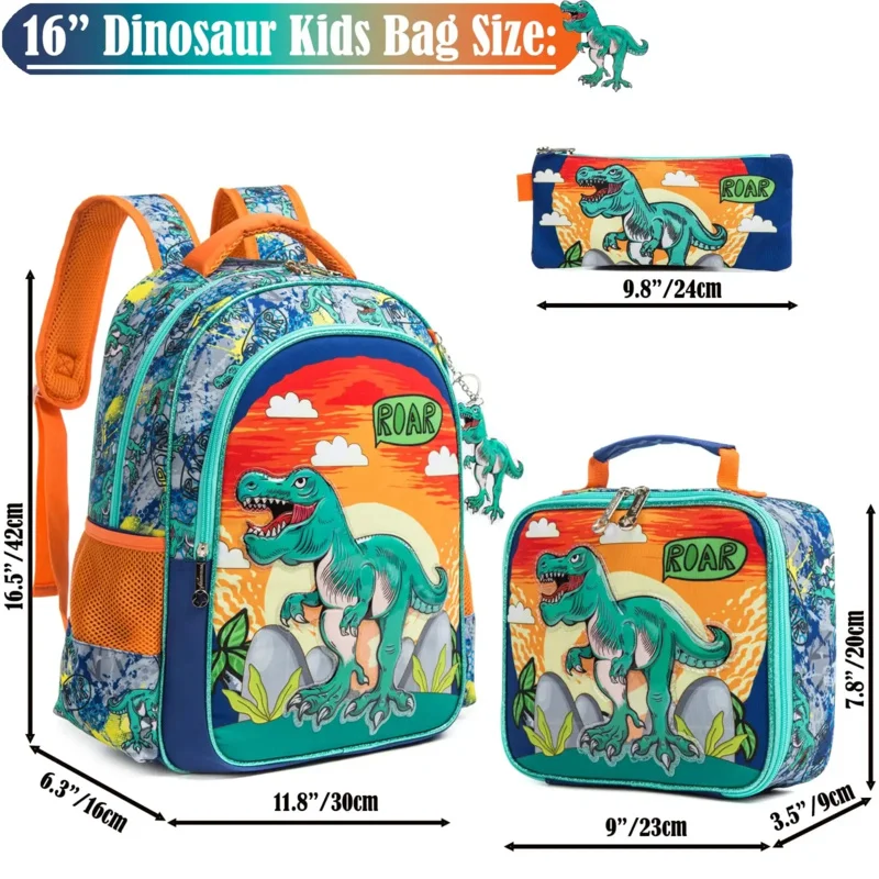 BIkab-Mochila De Astronautr para niños, morral escolar de dinosaurios, estilo Kawaii, nuevo