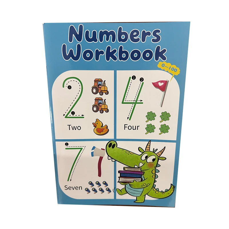 Preschool Learning Number Tracing Book 0-100 Math Handwriting Practice Copybook Toddler Line Control Daily Training Notebook