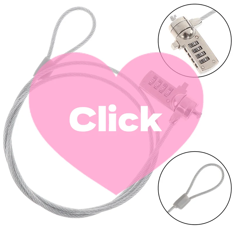 4 Digit security password computer lock anti-theft chain for notebook pc laptop
