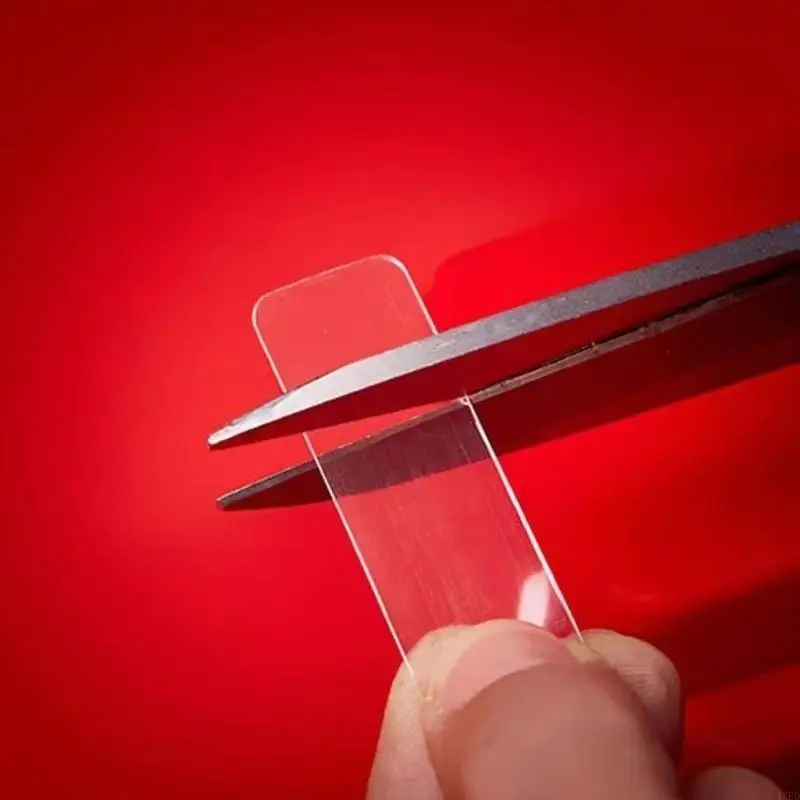 4xfd 60 PCS لا مثيل له شريط أكريليك الشريط الشفاف القابل للإزالة القابل للإزالة لزجاء لزجة للرسوم اللاصقة نانو لوكالة DIY