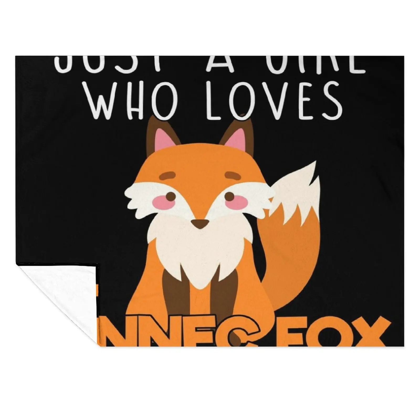 

JUST A GIRL WHO LOVES FENNEC FOX Throw Blanket Cute Picnic Blankets For Sofas Blankets