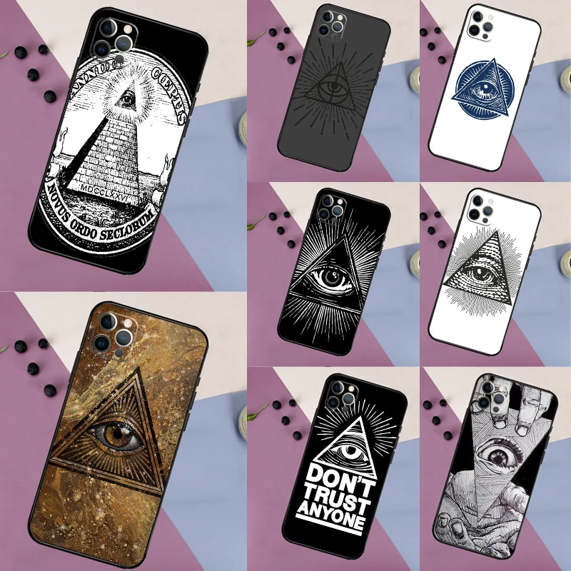 Illuminati Eye Occult Pyramid Soft Case For OnePlus 13 13s 13R 12 12R 11 10 10T 8T Nord 5 CE 4 2 3 Lite N10 N20 N30 Cover