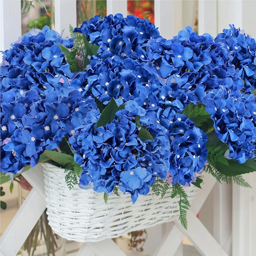 

5/10pc Artificial Flowers Silk Hydrangea Combination Garden Wedding Bridal Home Decor Festival Celebration Diy Gift Vase Fillers