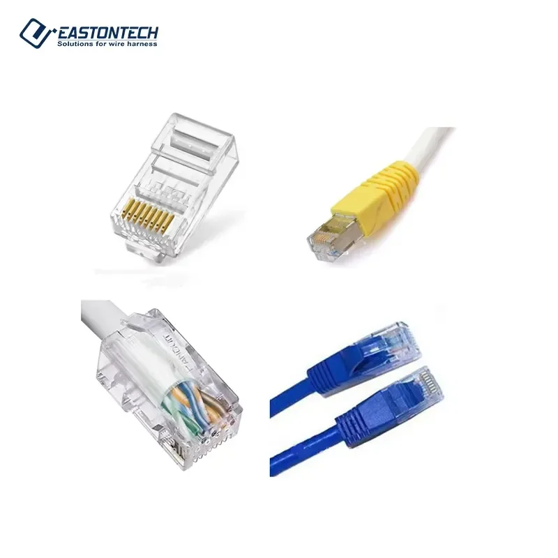 EW-10G Network Cable Making Machine Semi-auto Patch Cord Rj45 Crimping Machine