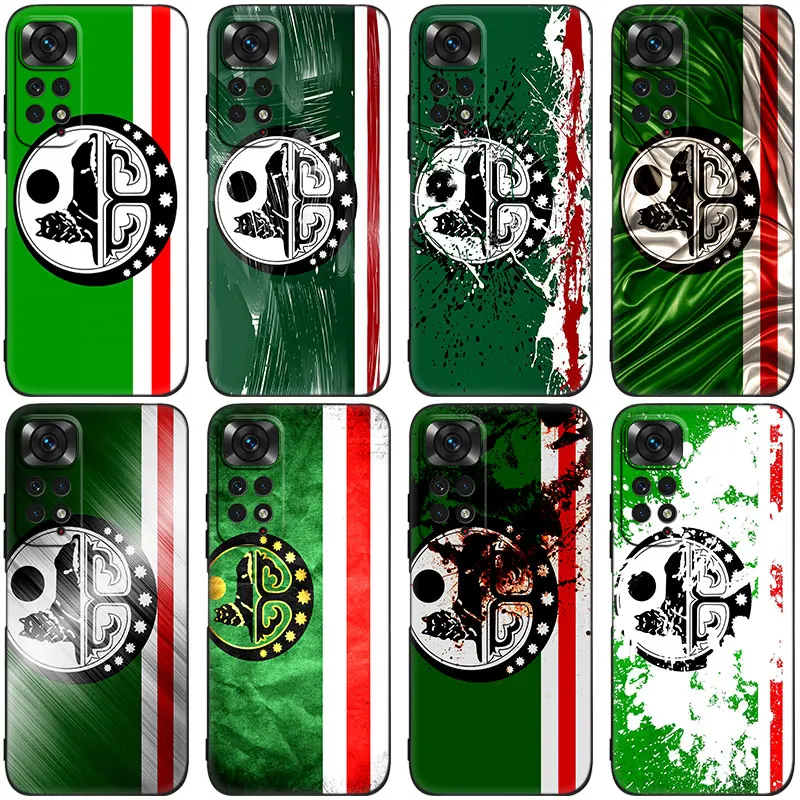 Chechnya Flag Black Phone Case For Xiaomi Redmi Note 12 + 11 11S 11T 11E 10 10T 5G 10S 9S 9 8T 7 6 Pro Silicone Cover