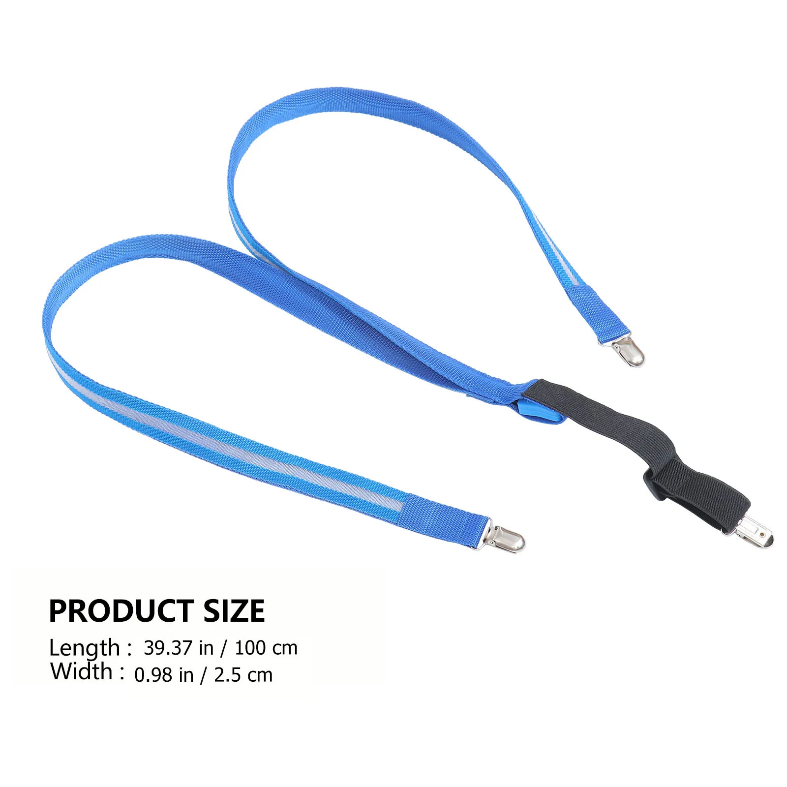 حمالات Led متوهجة قابلة للتعديل على شكل حرف Y دعامات مرنة للرجال والنساء أشرطة بنطلون مضيئة زرقاء للحفلات والمهرجانات الليلية #3