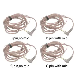 KZ-ZS10 ZSN ZEX PRO IN EAR CABLE, High purity, oxygen free copper, twisted headset cable, 2pin, silver-plated cable to ZST 10 Main Sales Cable Fone Kz - №4