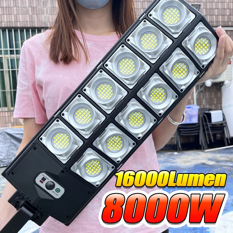 777 lm lampa Led na energię słoneczną najmocniejszy Outdor lampa słoneczna 720 LED 3Mode zdalnie sterowana wodoodporna światła lampa uliczna