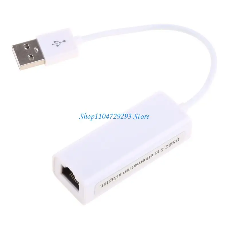 300Mbps USB 2.0 Type C to RJ45 Gigabit Ethernet LAN Adapter Ethernet Compatible for MacBook Laptop black