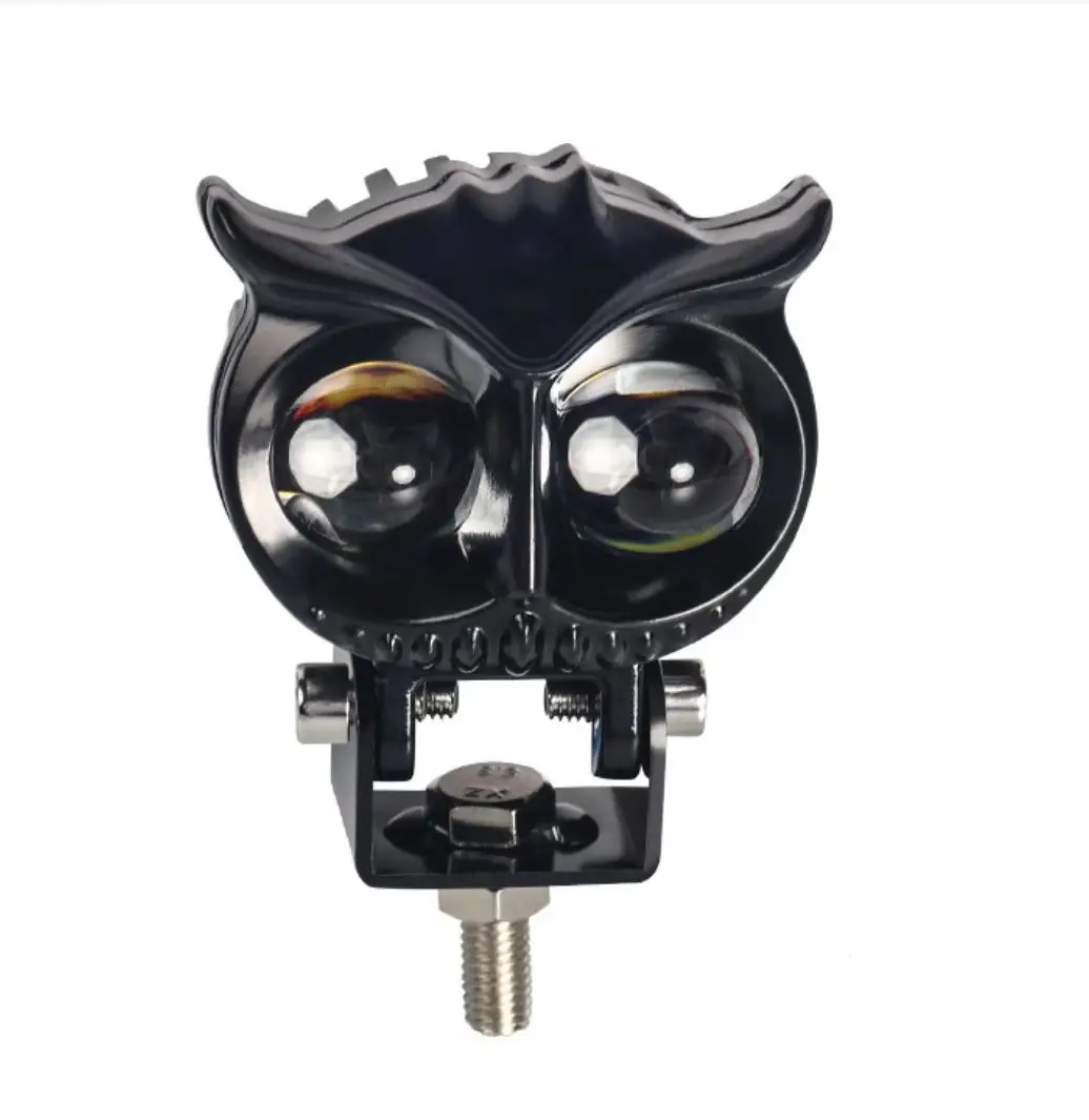 

Owl Design Dual Color LED Motorcycle Fog Light - Unique Headlight Auxiliary Spot Lamp, High/Low Beam Driving Light for Motorbike