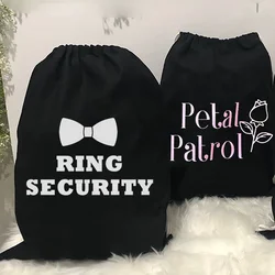 Petal Patrol Ring Security bag Wedding Day Bachelor Bachelorette hen party bridal shower Flower Girl Ring Bearer Proposal gift
