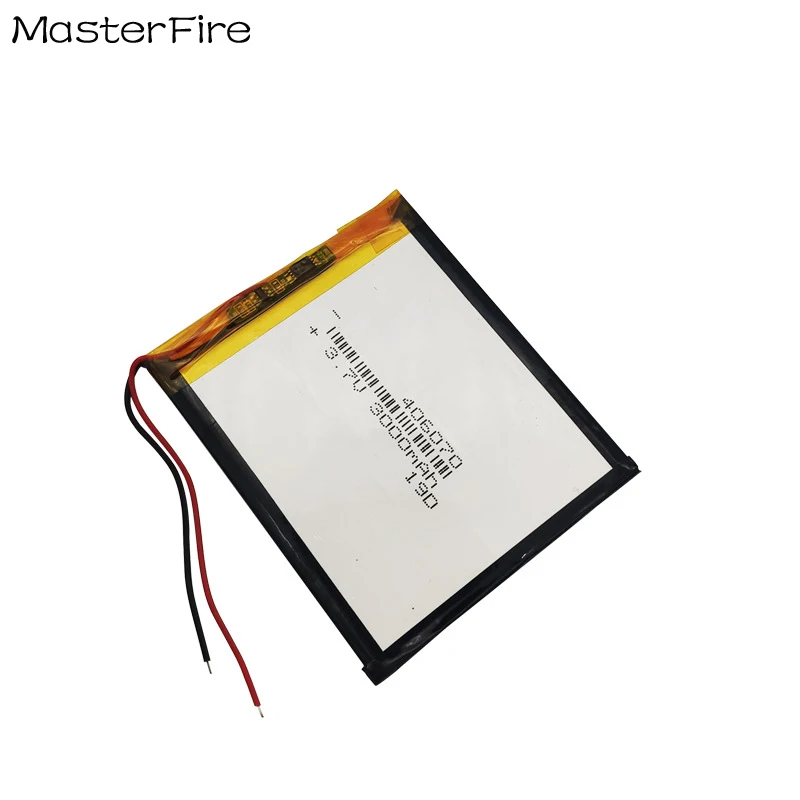 3.7V 3000mah Rechargeable Lithium Polymer Battery 406070 for GPS Power Bank Bicycle Taillight Tablet PC MID Hydrator Batteries