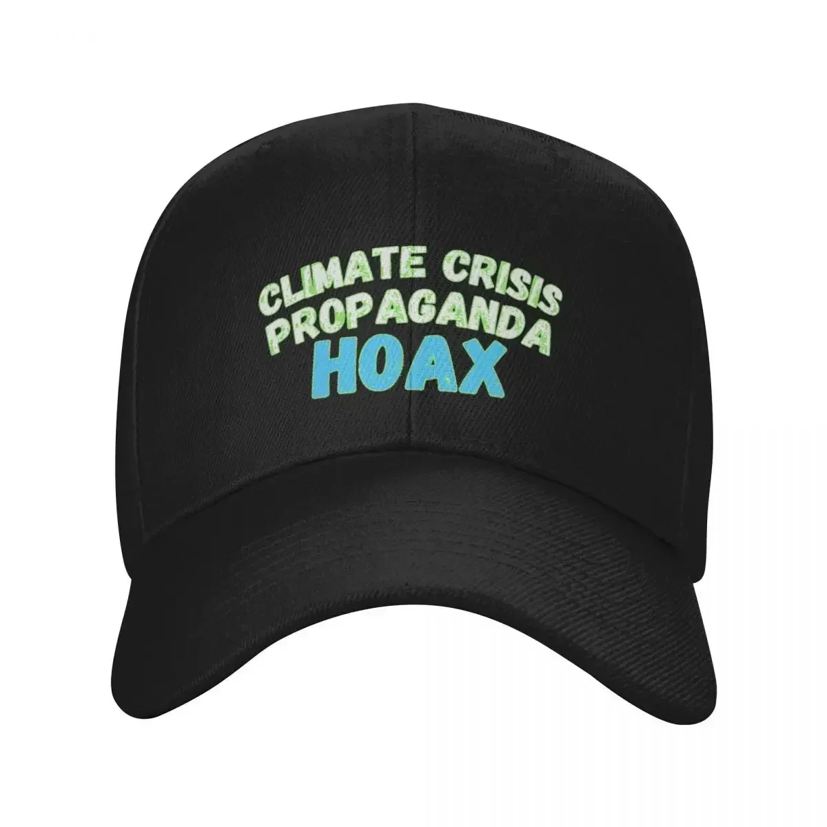 Climate Crisis Propaganda Hoax Baseball Cap Military Tactical Cap Custom Hat Hard Hat Golf Cap Mens Women's