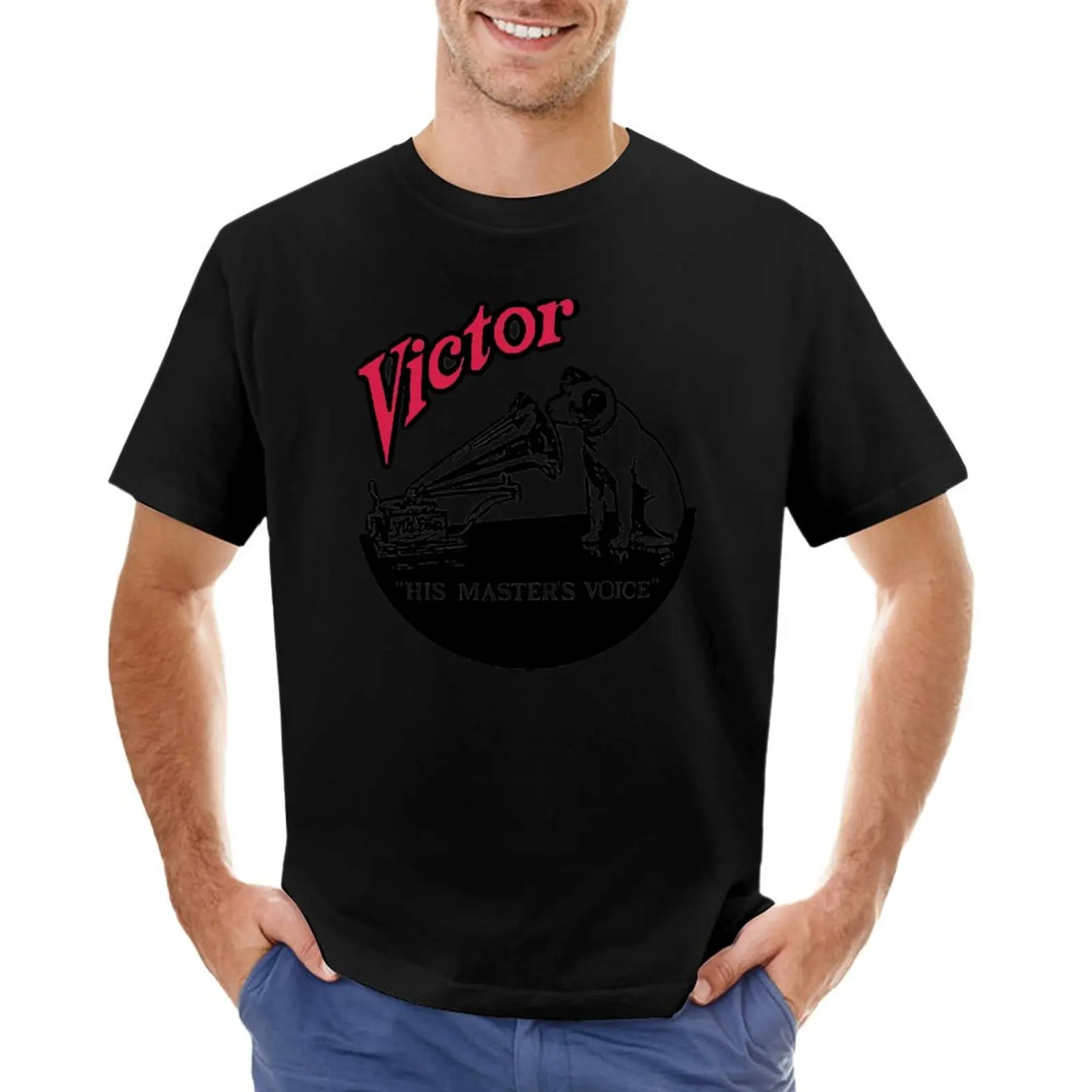 

Victor His Master's Voice T-Shirt street wear tees anime stuff korean fashion designer t shirt men