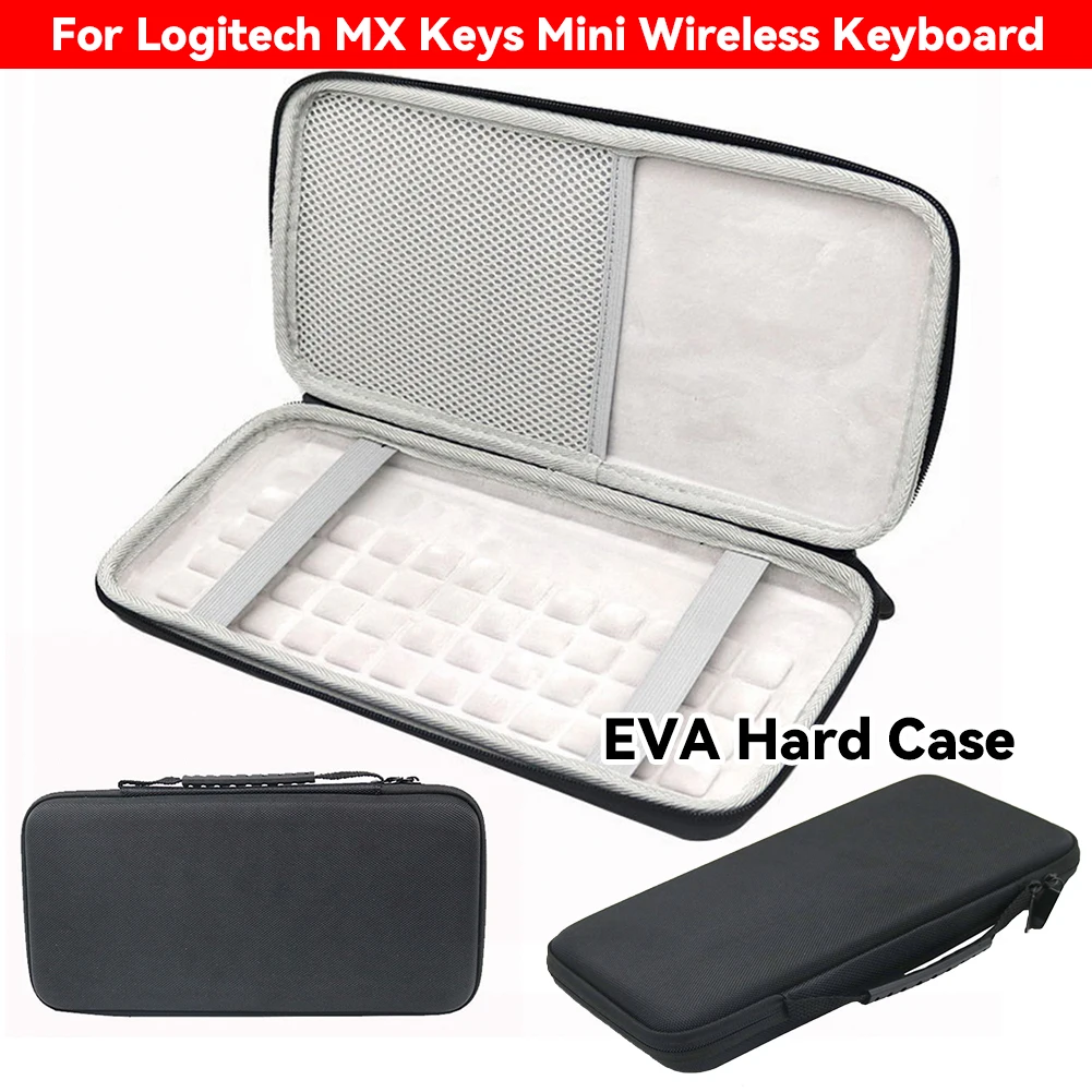 Tas Penyimpanan Pelindung Keyboard EVA Hard Case Tas Pembawa untuk Keyboard Nirkabel Logitech MX Keys Mini