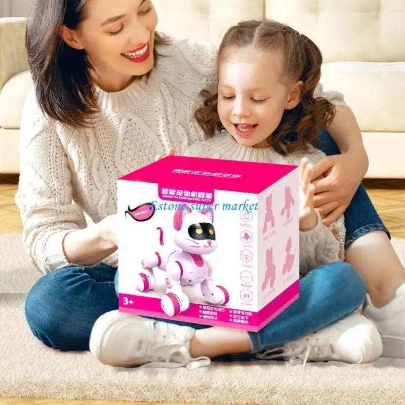090B Automatic Companion Pet Robot Toy Featuring Timer Function Robust ABS Material Toy for Continuous Engagement When Away