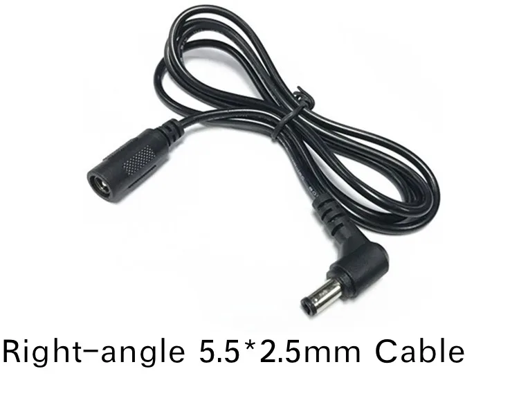 

50pcs 1.2M 90 Degree Right-angle DC 5.5x2.5mm Tuning Fork Port Router Power Extension Cable