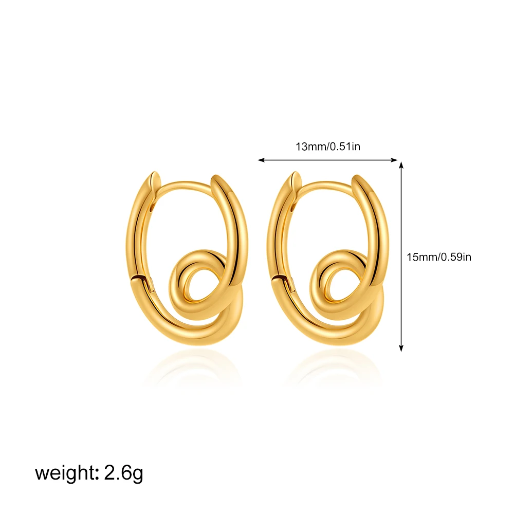 Exquisite Vortex Earrings for Women, with a Light Luxury Design, Fashionable Temperament, Unique Personality, Earrings, and Earr