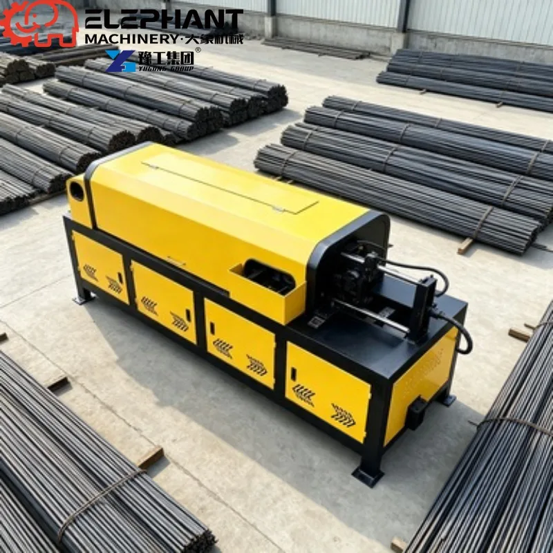 Steel Bar Straightening Cutting Machine, Premium Quality Precise Cutting Rebar Straightening Machine