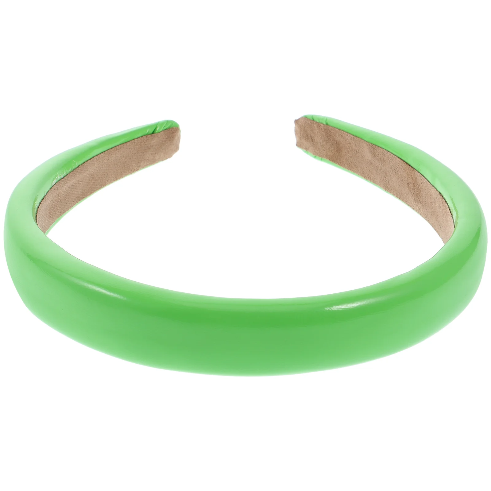 

Glossy PU Headbands Wide Brimmed Nonslip Hair Bands for Women Solid Color Hoop Stylish Daily Wear Party Accessories Hair