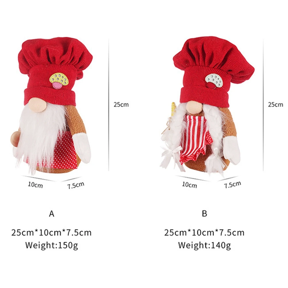 Dekorasi Natal Terbaru Topi Koki Rajut Merah Natal Dekorasi Boneka Rudolph Dekorasi Jendela Rumah