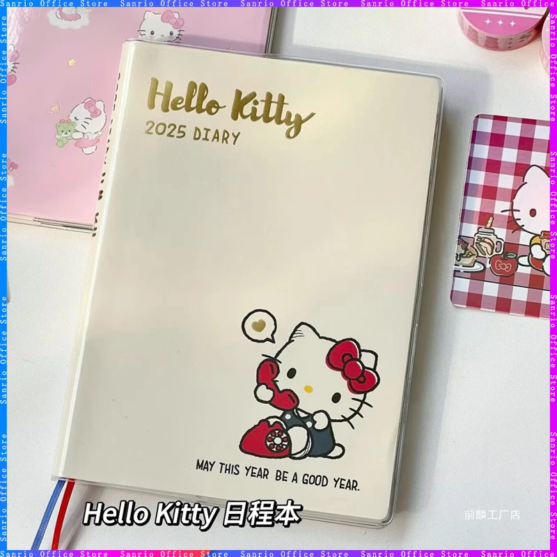 Cute Hello Kitty 2025 Color Inner Page Notebook Timebooks High Appearance Student Plans Diaries Notebooks